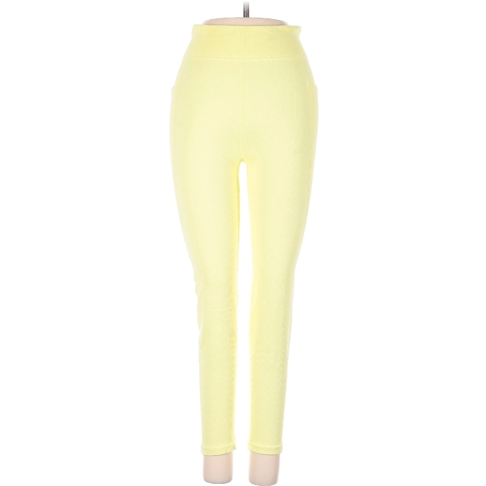 Alya Light Yellow High-Waisted Leggings XXS